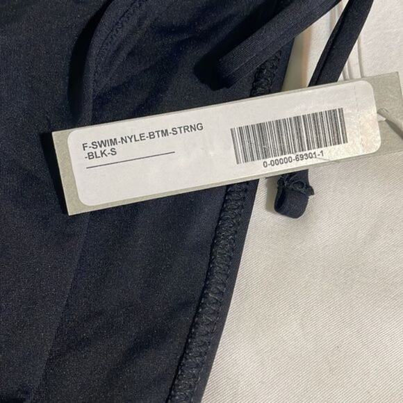 Everlane String Bikini Women's Small NWT Bottom Swim Black Sides Tie Beach - Picture 5 of 9